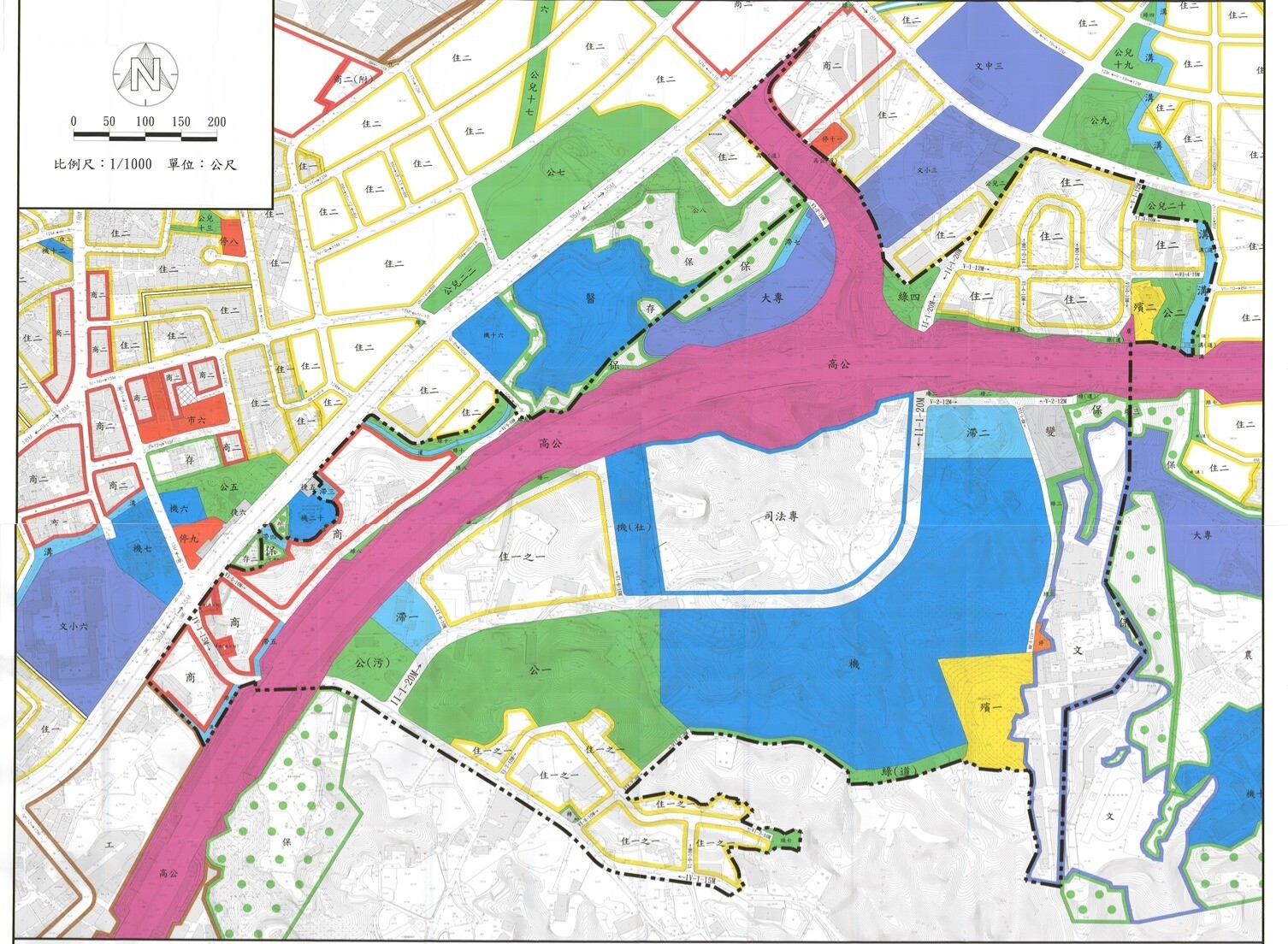 土城司法園區區段徵收區都市計畫圖。（圖片來源：新北市政府施政成果網）