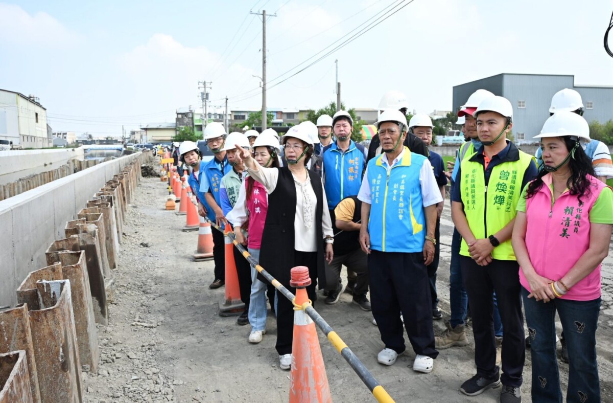 王惠美視察番雅溝排水第6期改善工程　完成番雅溝全部急要段整治