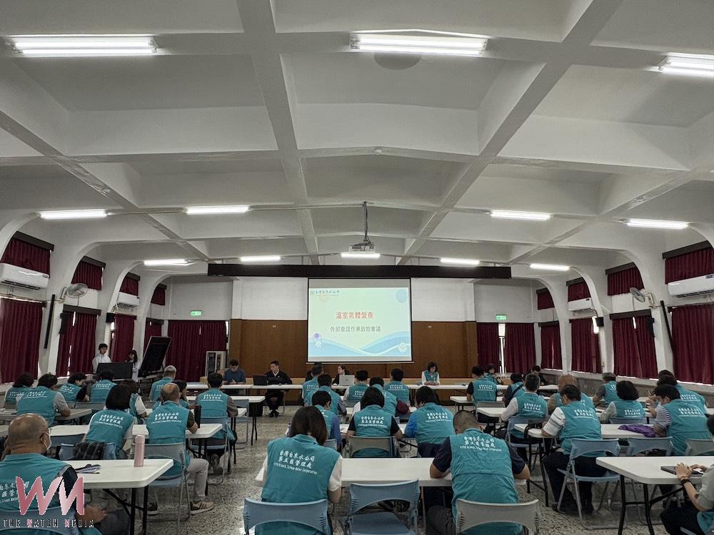 台水公司第五區管理處為響應「2050淨零排放」政策，特別以實際行動愛地球的先行推動「碳盤查」，要用科學與負責任的態度守護土地。（圖/台水公司第五區管理處提供）