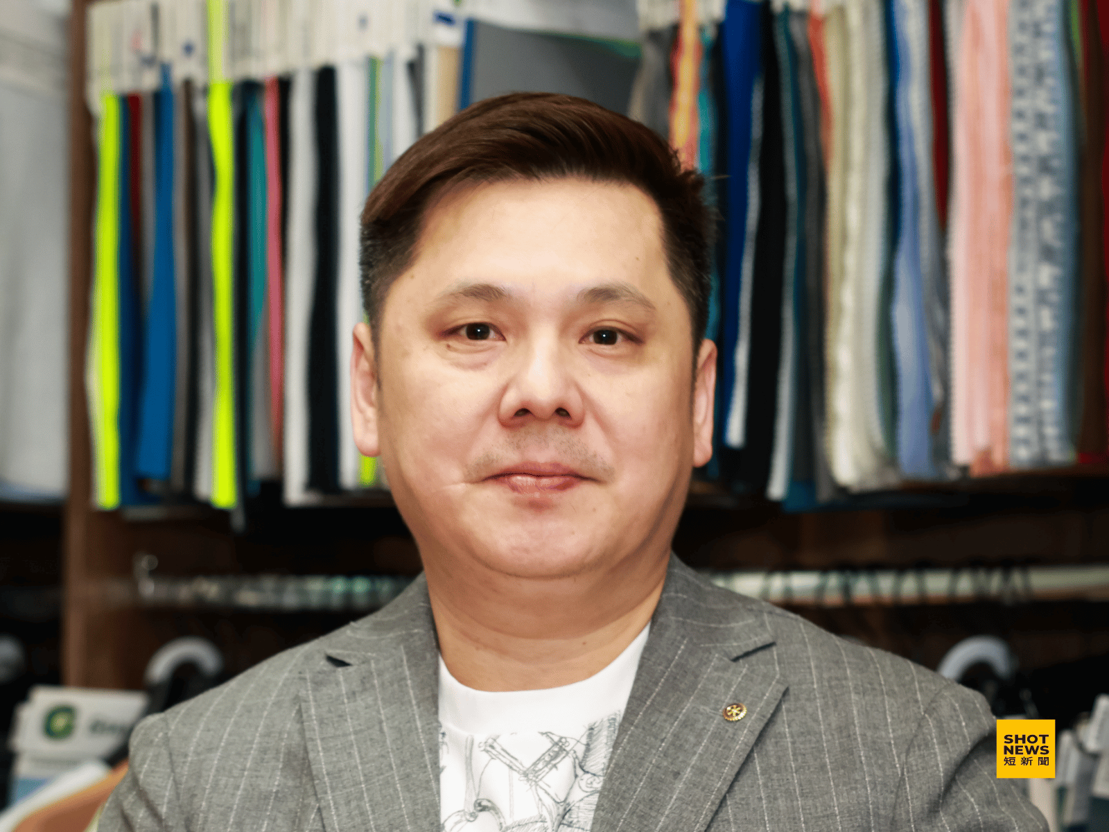 佳紡國際貿易董事長張寺榮分享,拒絕依賴補助的企業經營哲學。(劉祐龍攝影)