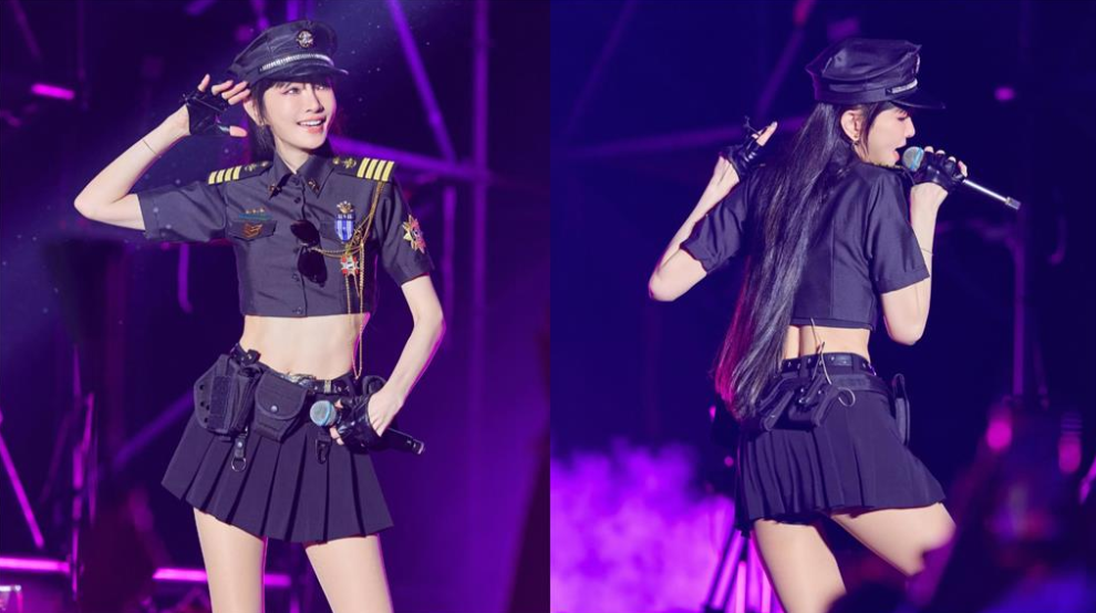 謝金燕火辣女警造型登場。(圖/翻攝謝金燕IG)