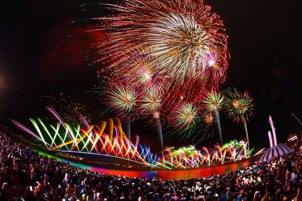 ▲開幕場花火。