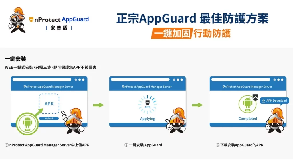 「nProtect AppGuard 安普盾」三步驟一鍵安裝