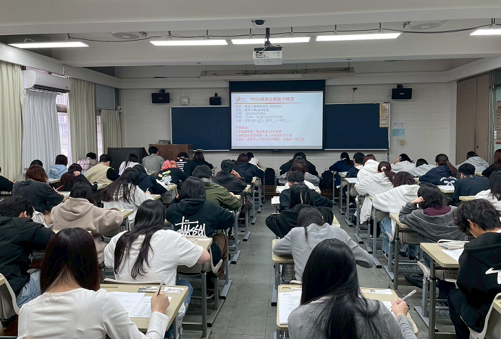 ▲學生考試現場。