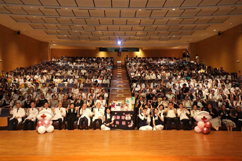 ▲台中慈濟醫院5月5日舉辦護師節慶祝活動,向第一線護理同仁致上敬意。(圖/台中慈濟醫院提供)