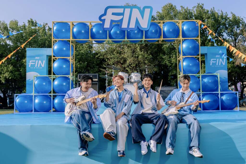 ▲黑松FIN邀請理想混蛋擔任年度代言人,詮釋「MORE FIN! MORE PLAY!」精神