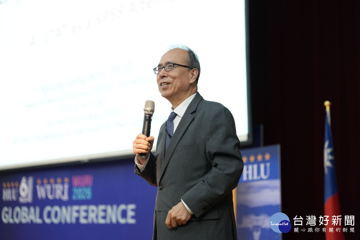 2026 WURI 世界創新大學排名發布,由 aSSIST 首席、i-STAT創辦人 Kyung Sung Kim 教授主持。(暨大提供)