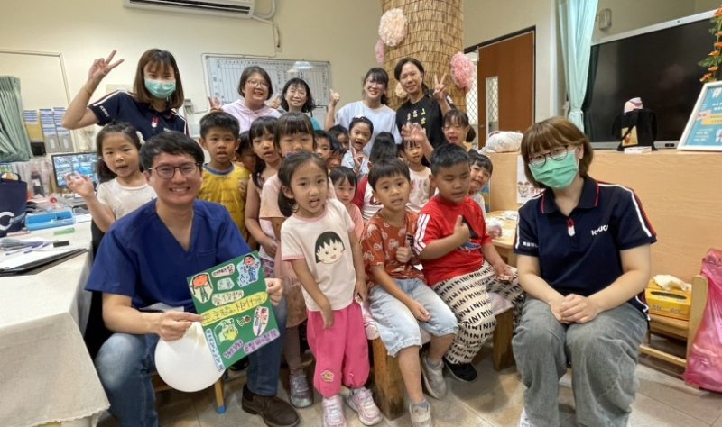 高醫岡山醫院攜手幼兒園推動入校塗氟 守護學童口腔健康從小做起