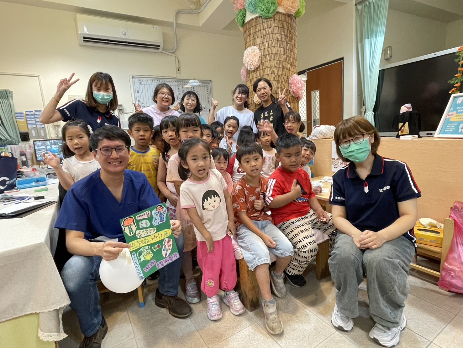 高醫岡山醫院攜手幼兒園推動入校塗氟 守護學童口腔健康從小做起