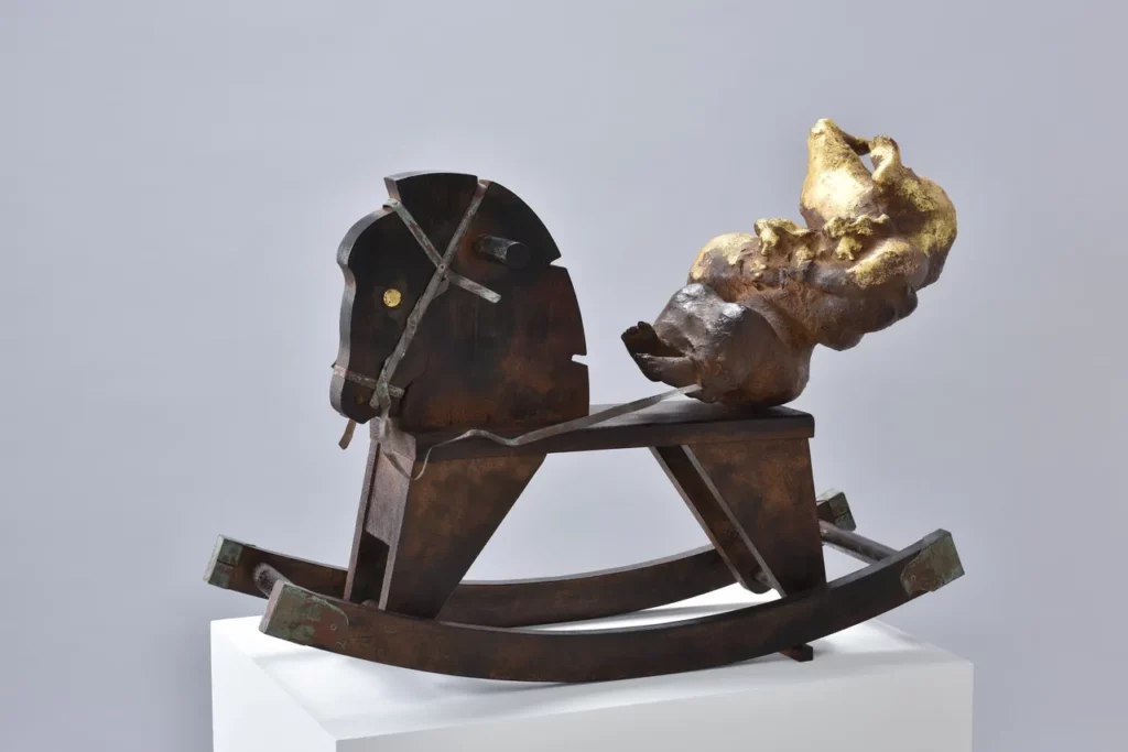 波多野泉雕塑個展《觀察的彼端》作品_無心這件事(木馬)