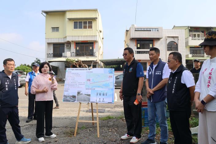 ▲提升行的安全與舒適,雲縣斥資600萬改善斗六雲72長安路。(記者劉峻文攝)