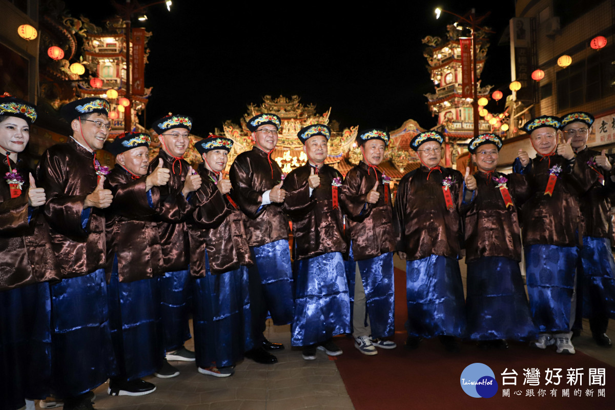 嘉義縣長翁章梁5月8日晚間前往新港奉天宮參與媽祖聖誕祝壽典禮／嘉義縣府提供