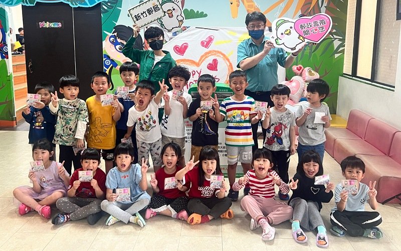 萌童手寫明信片傳愛       新竹郵局攜手幼兒園溫馨迎佳節