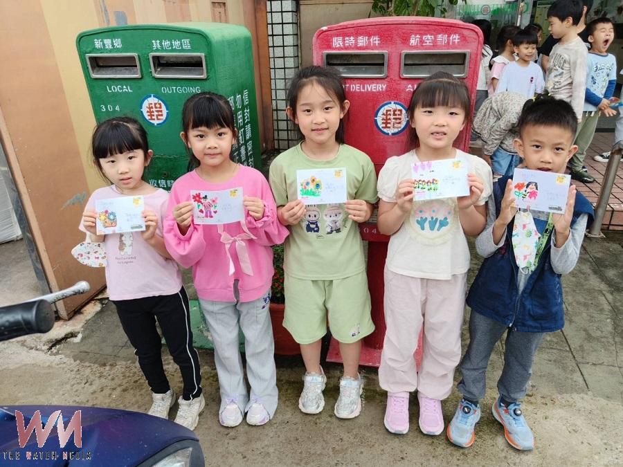 竹郵攜手在地幼兒園 萌孩手寫明信片傳愛給媽咪 - https://www.watchmedia01.com