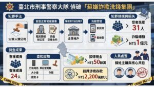 演 出合法假象 北市刑大瓦解虛設行號詐欺集團 44 %E4%B8%89 10 300x170 1