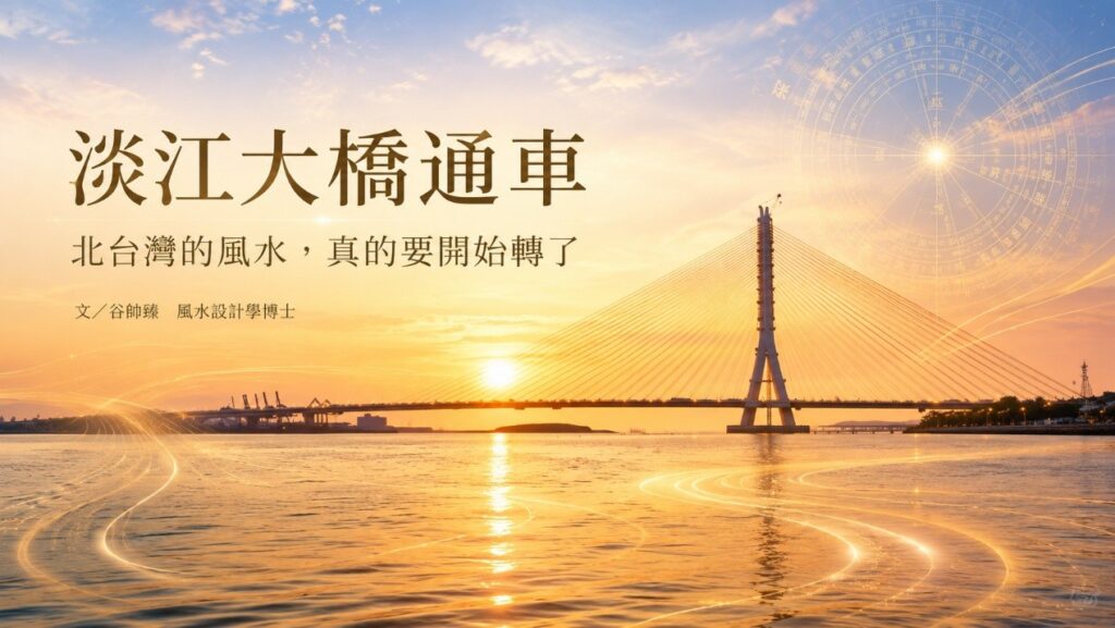 【谷帥臻專欄】「風水博士眼中的淡江大橋」五個讓北台灣風水開始轉動的關鍵 27 %CB%87QET 1024x577 1
