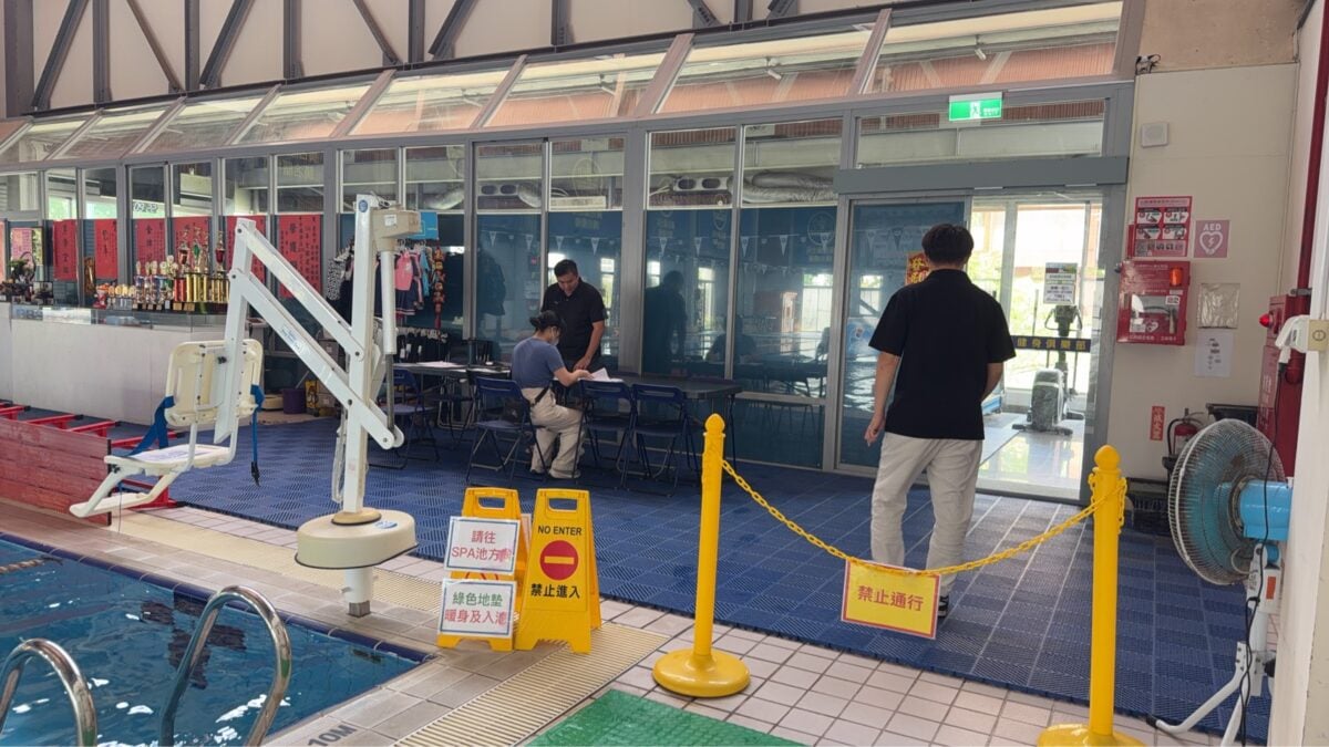 ▲麻豆國中室內溫水游泳池。