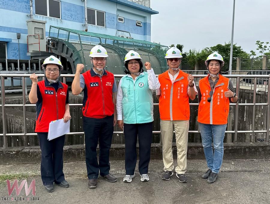 王美惠立委為強化嘉義市整體防洪韌性,11日再邀國土署署長蔡長展會勘,持續爭取嘉義市治水與防洪建設經費與改善工程。(圖/王美惠立委服務處提供)