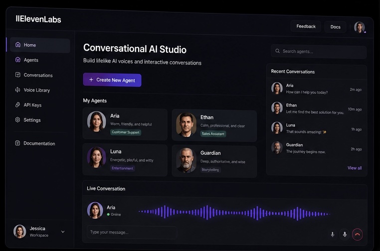 ElevenLabs推出Conversational AI Studio,語音生成平台跨入影音角色互動市場 49 E4FC4F5B 3D33 4B60 9D67 BF1E41A6702B