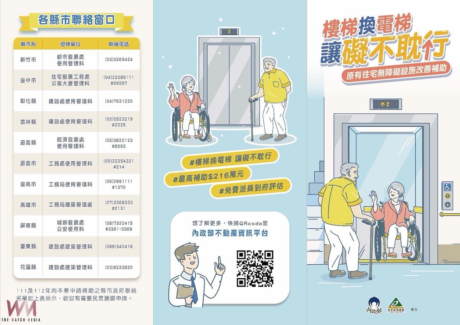 提升居住安全與便利性　中市補助社區優化無障礙設施 受理申請至8/31止