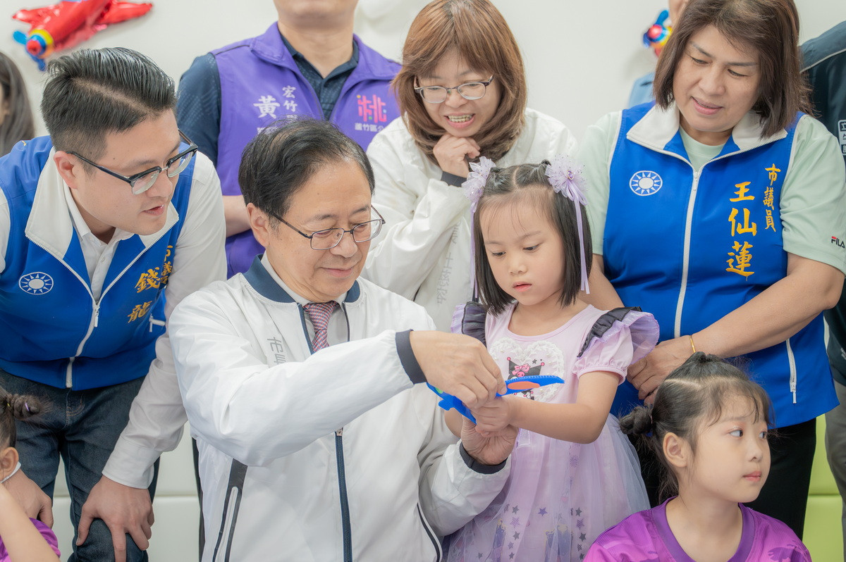 桃園市長張善政出席「公設民營蘆竹宏竹托嬰中心開幕活動」。<br /><br /> 