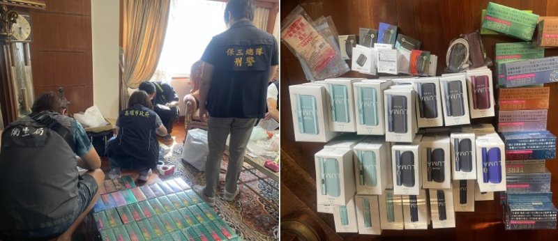 螞蟻搬家囤百萬私菸 保三總隊破獲行李走私加熱菸案,查獲5千包加熱菸