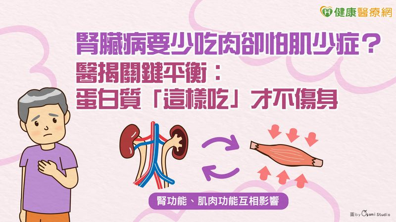 腎臟病要少吃肉卻怕肌少症?醫揭關鍵平衡:蛋白質「這樣吃」才不傷身