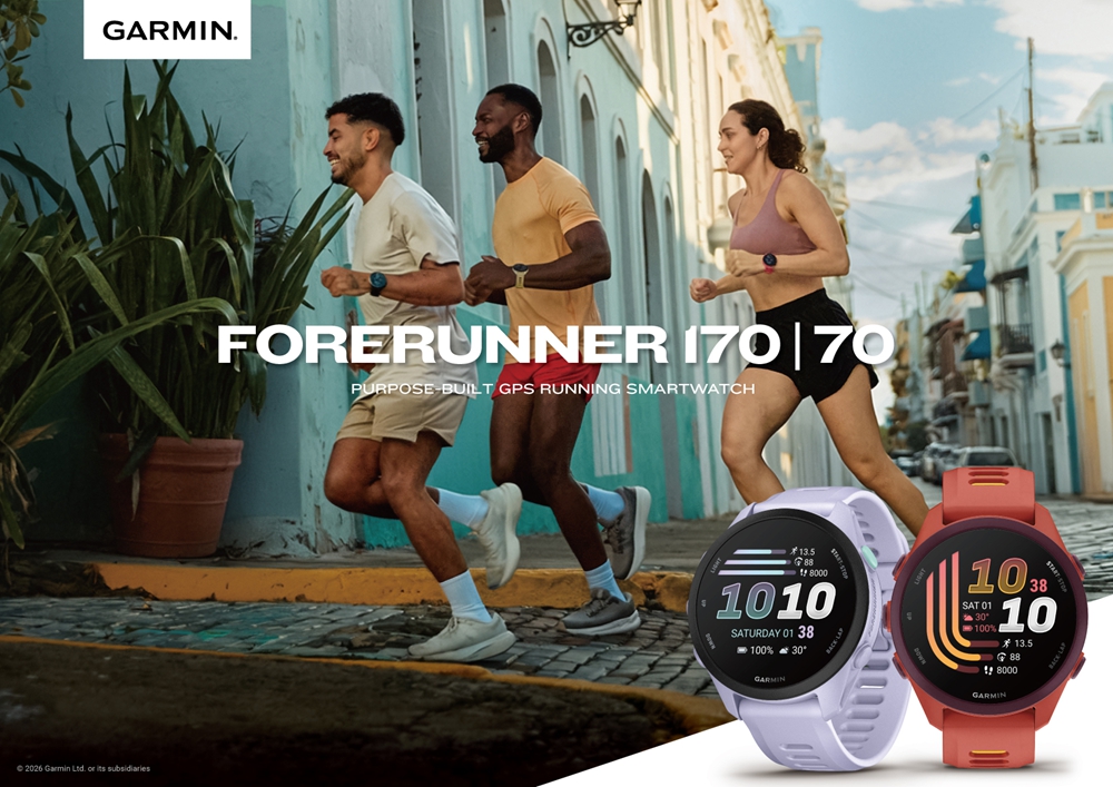 Garmin全新 Forerunner 70 與Forerunner 170 輕巧繽紛登場