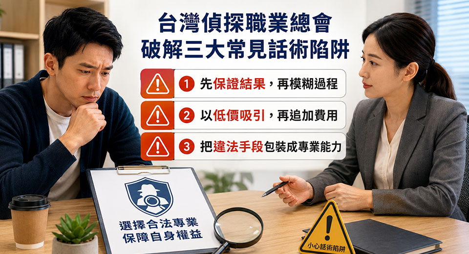 專家示警:注意這些話術陷阱 找徵信公司避免踩雷更安心 2 29