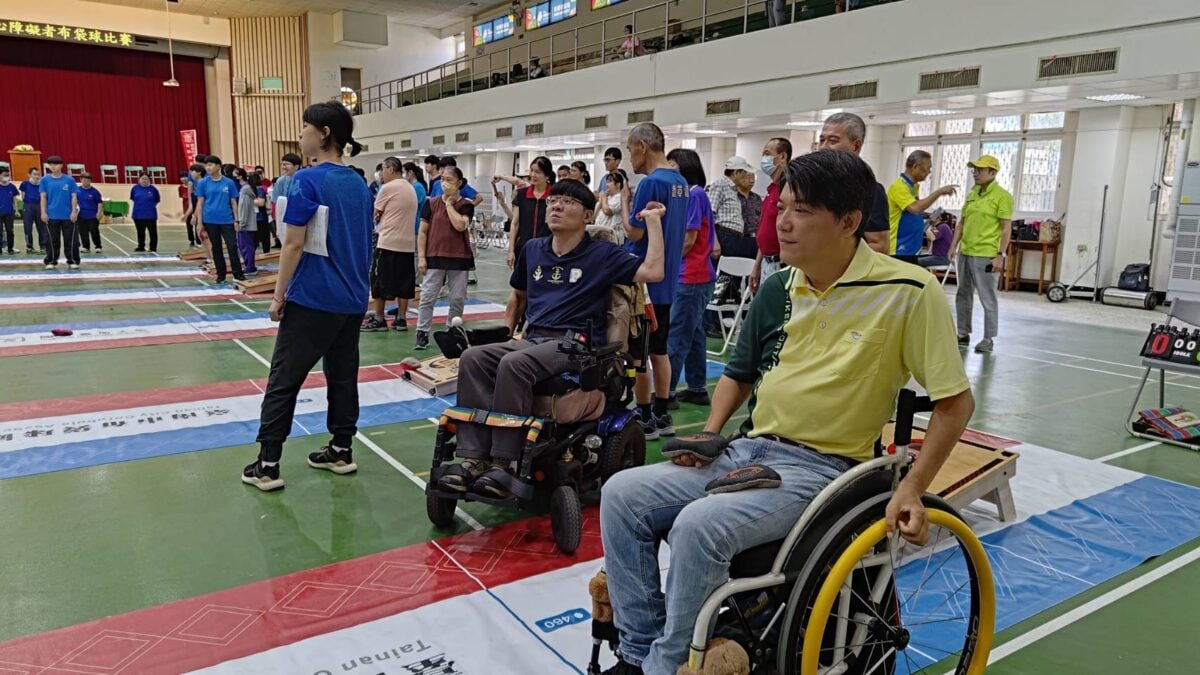 ▲115年臺南市身心障礙者布袋球比賽實況。