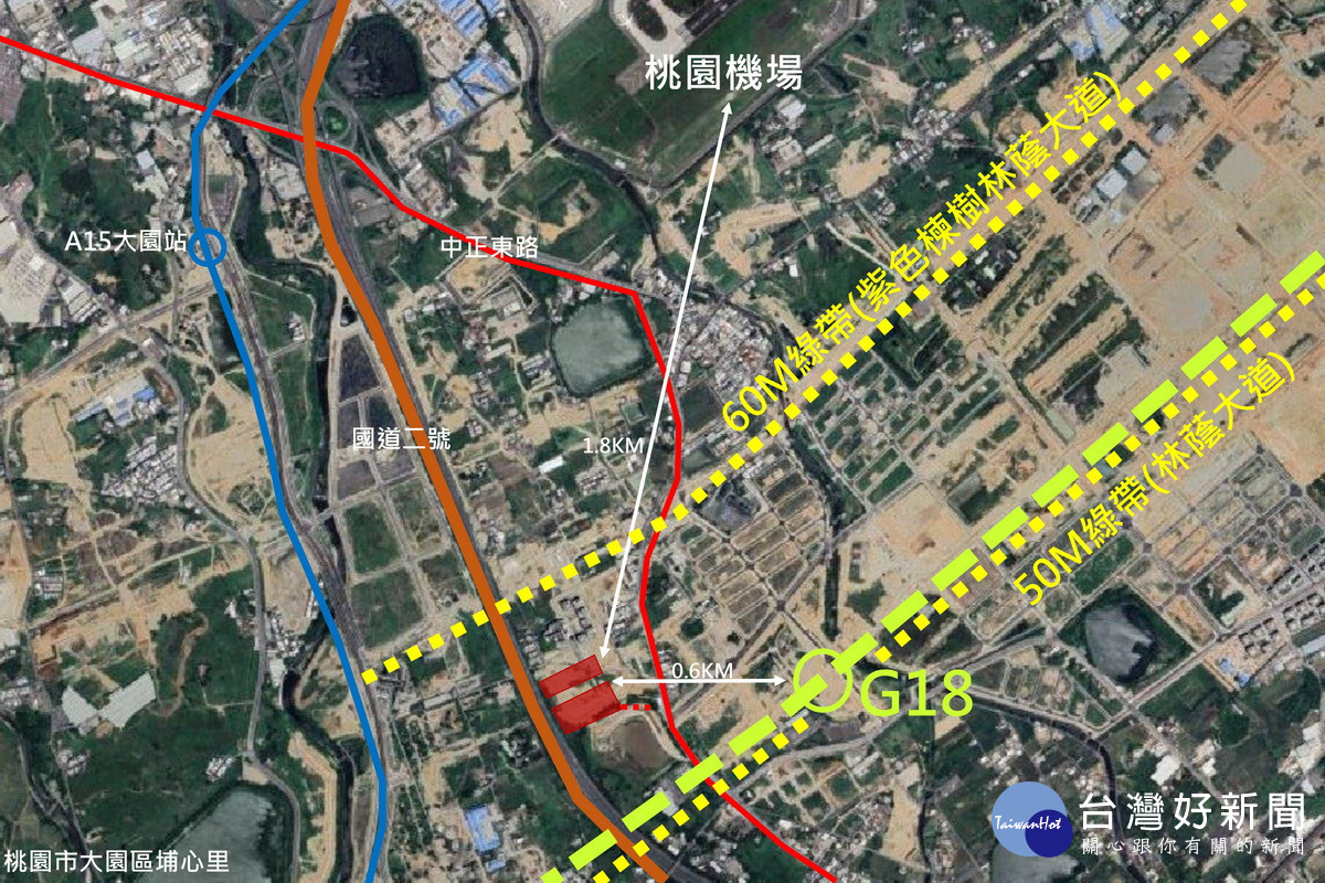 橫埔段基地位置。<br /><br />