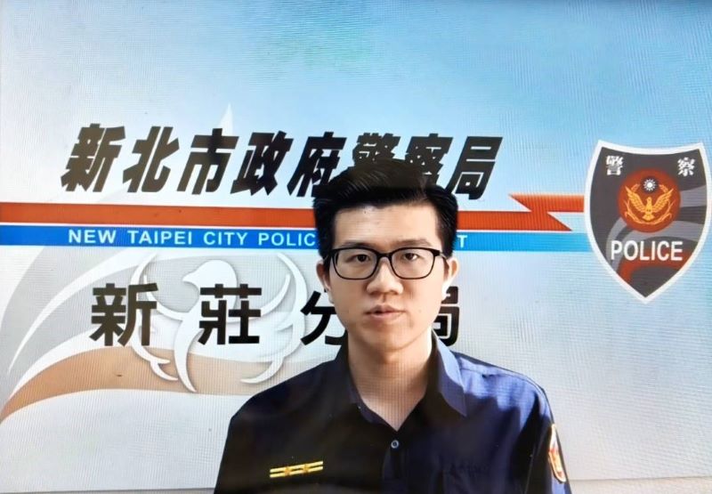 試營運2天即破功 新莊警查獲非法德州撲克館逮14人 27 《圖說》新莊分局頭前派出所所長王昱翔說明案由。〈新莊分局提供〉