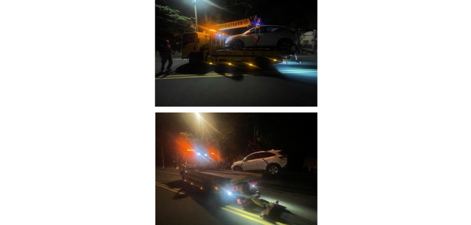 汽車突熄火鎖死   斗南警助其返家