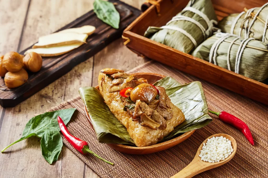 三杯辣味素粽