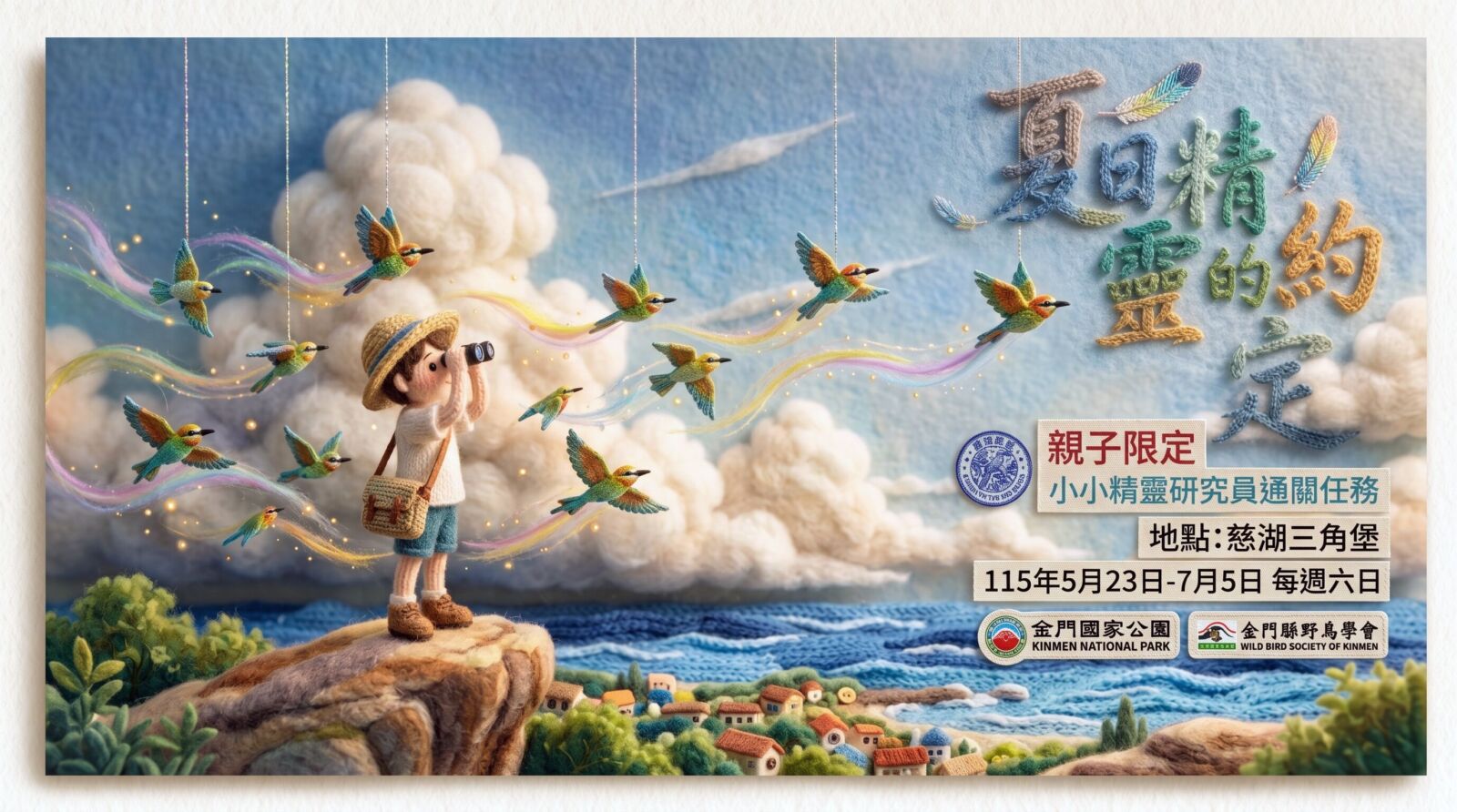 栗喉蜂虎再臨金門 內政部金管處推「小小精靈研究員」親子挑戰 222 栗喉蜂虎再臨金門 內政部金管處推「小小精靈研究員」親子挑戰 221