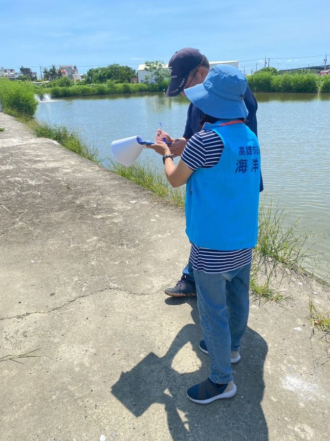 ▲高市府海洋局辦理水產養殖優惠用電會勘(1)。