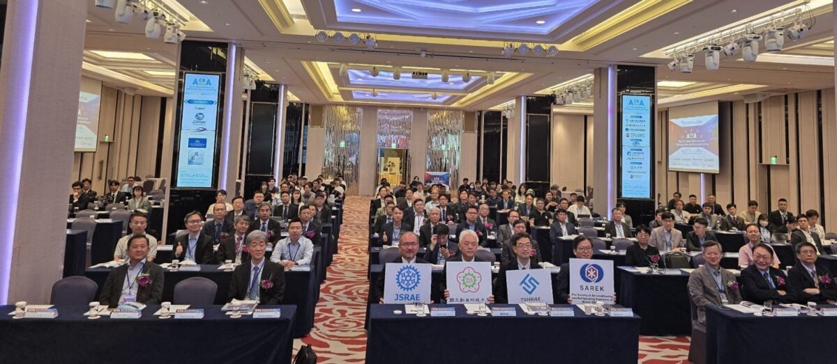 ▲2026 ACRA 2026亞洲冷凍空調國際研討會大合照。(記者廖美雅拍攝)
