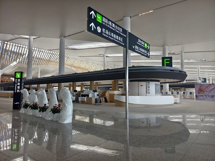 ▲福建廈門翔安國際機場將於2026年12月正式啟用。