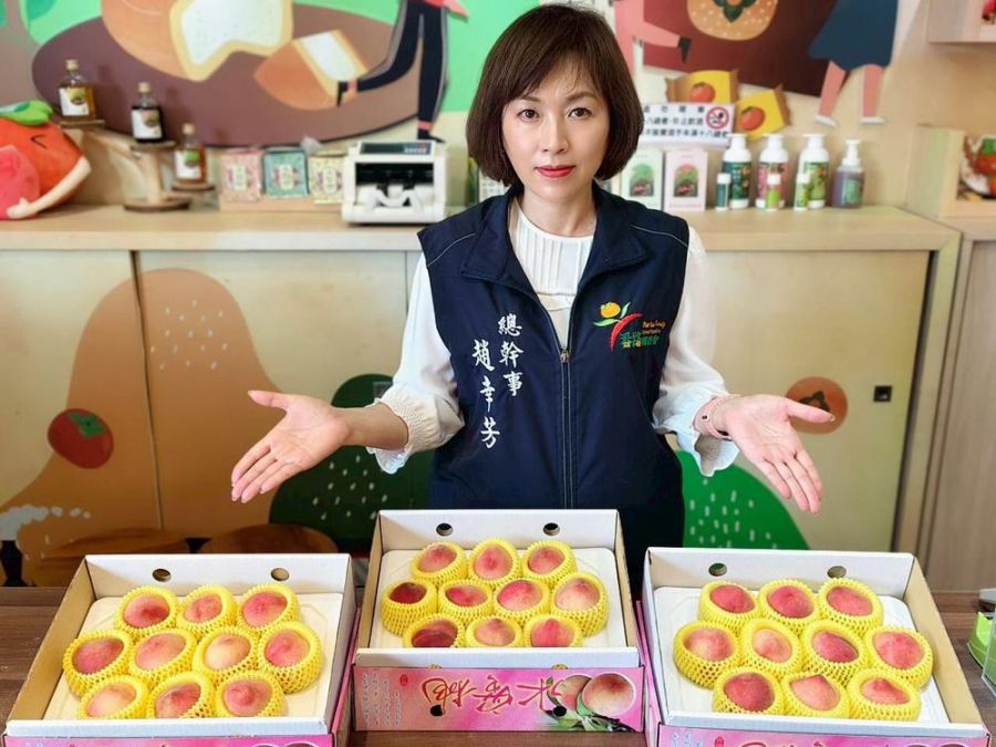 番路蜜桃魅力四射 總幹事趙幸芳:紅玉水蜜桃成採購焦點