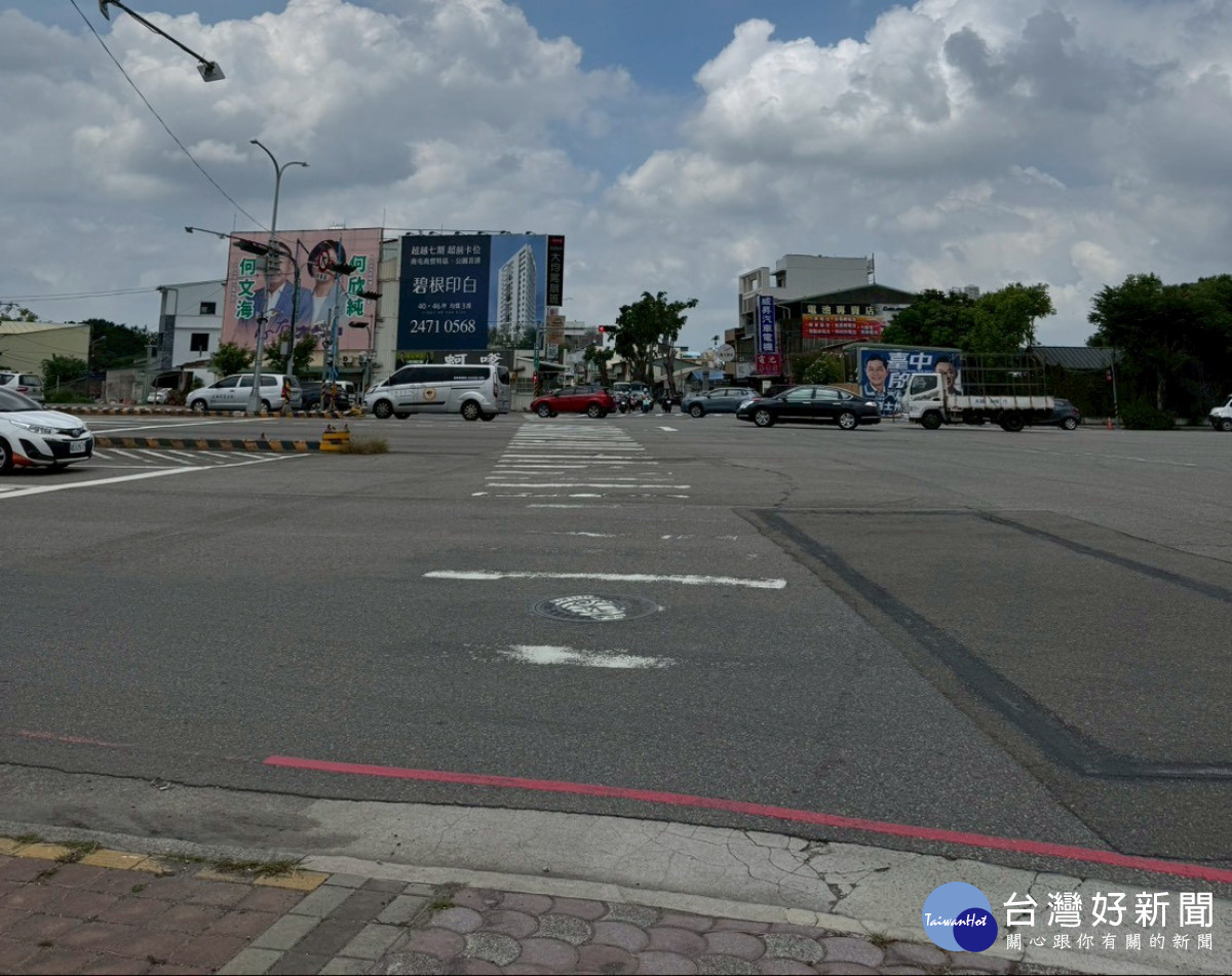 環中路與黎明路口優化工程19日正式開工，預計9月底前完工