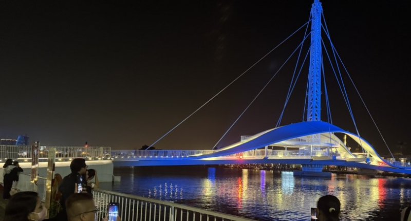 高雄港大港橋 明午增開橋體旋轉一次  配合機械維護測試