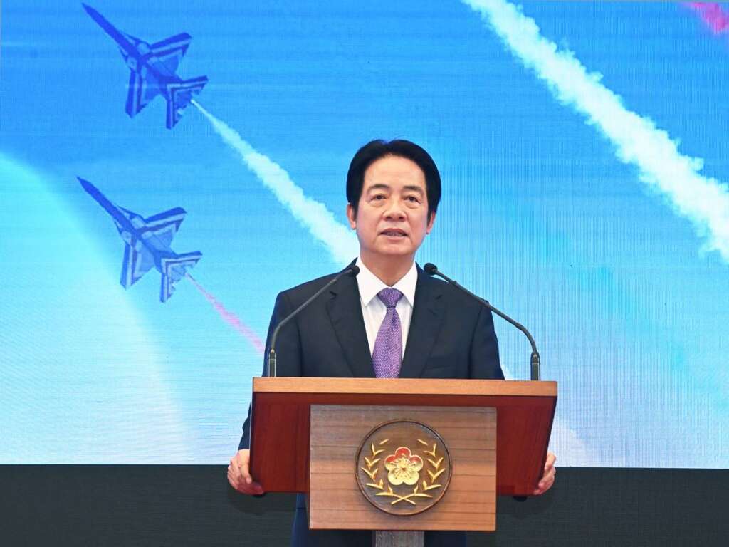 ▲總統直選三十年,勇敢追求未來,賴清德520演說。(圖/記者張玉泰攝)