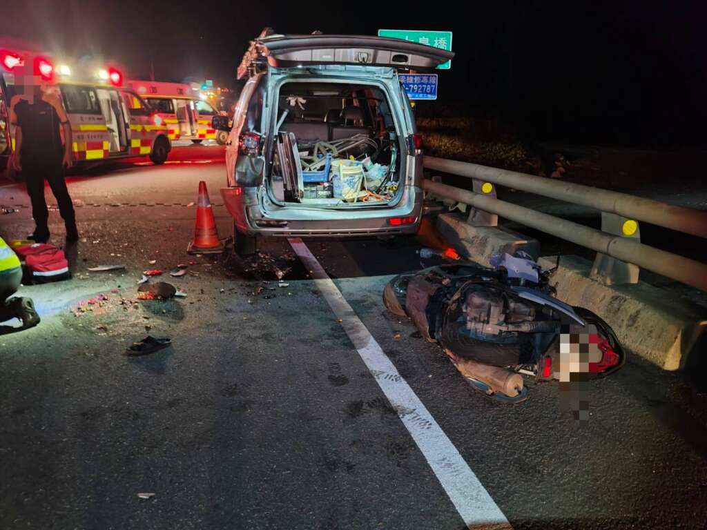 ∆葉男與張女受傷,分別送至台東馬偕醫院及大武衛生所急救,均因傷重而不治。(圖/大武警分局提供)