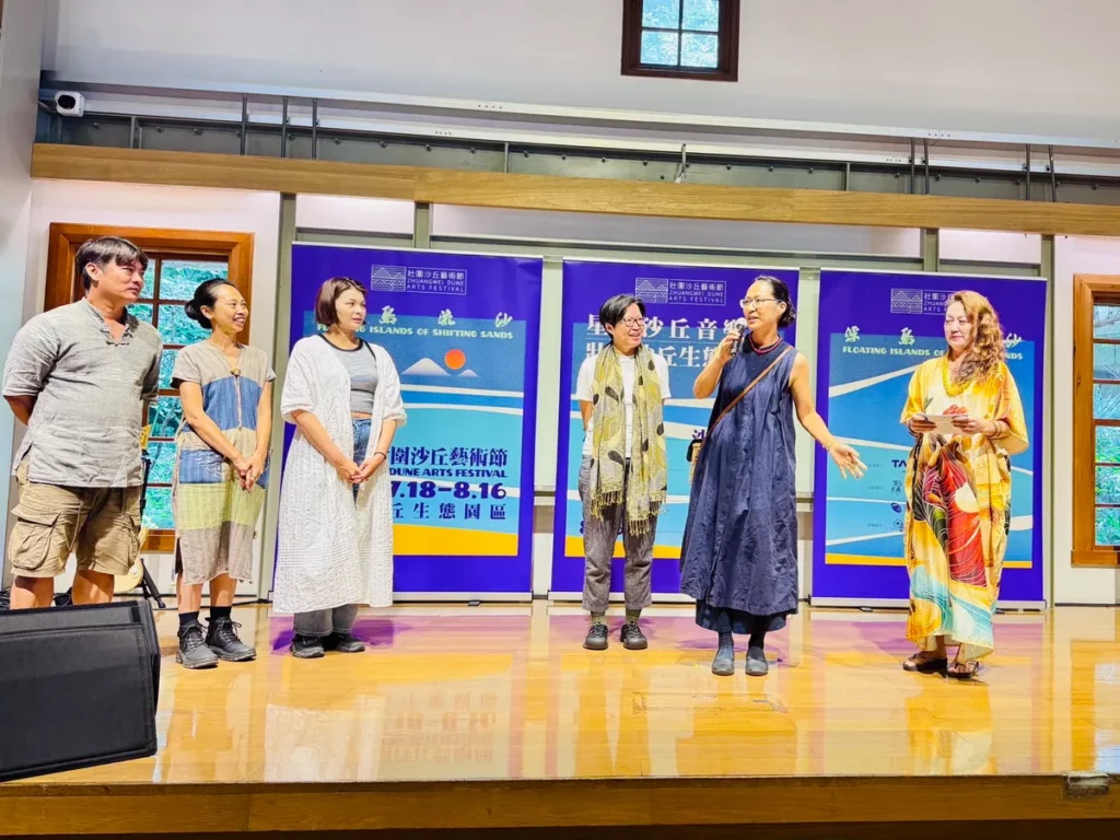 本屆藝術家林思瑩、菅野麻依子、不廢跨村實驗室(林俊作、楊芳宜)說明作品創作理念