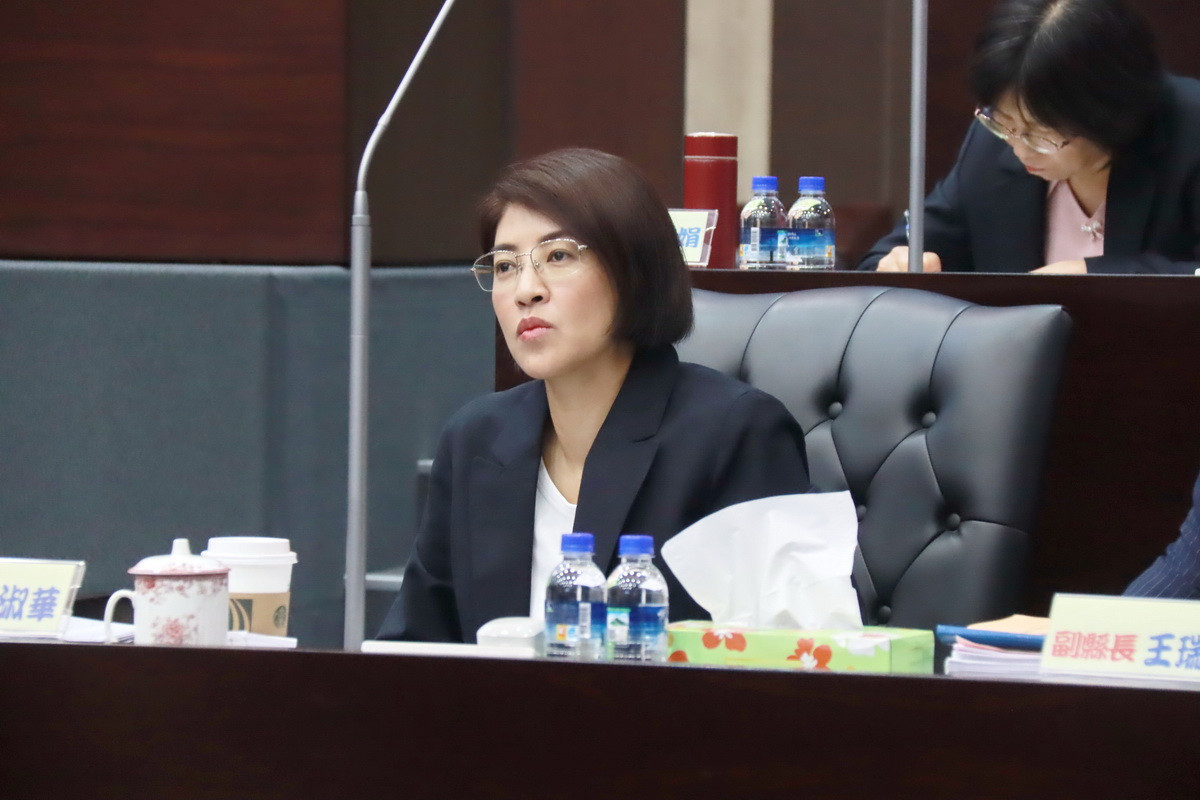 許淑華縣長21日仍出席議會答詢。（記者扶小萍攝）