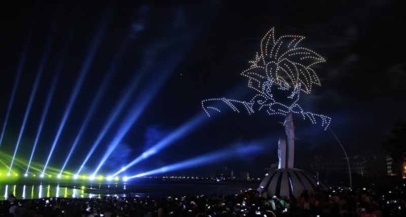 北歐浪漫點亮澎湖夜空！芬蘭國際煙火驚艷登場　《七龍珠Z》第二套「Cell篇章」700台無人機首度升空