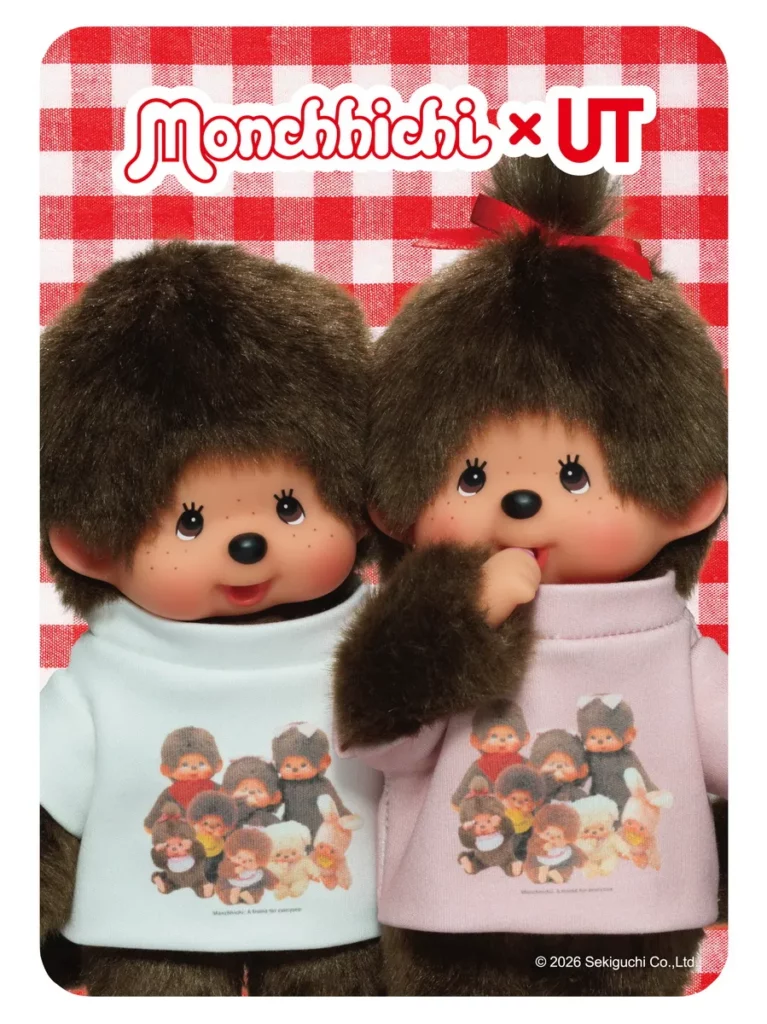UNIQLO 原創 Monchhichi UT 貼紙 凡購買一件 Monchhichi UT即可獲得乙張(數量有限,送完為止)