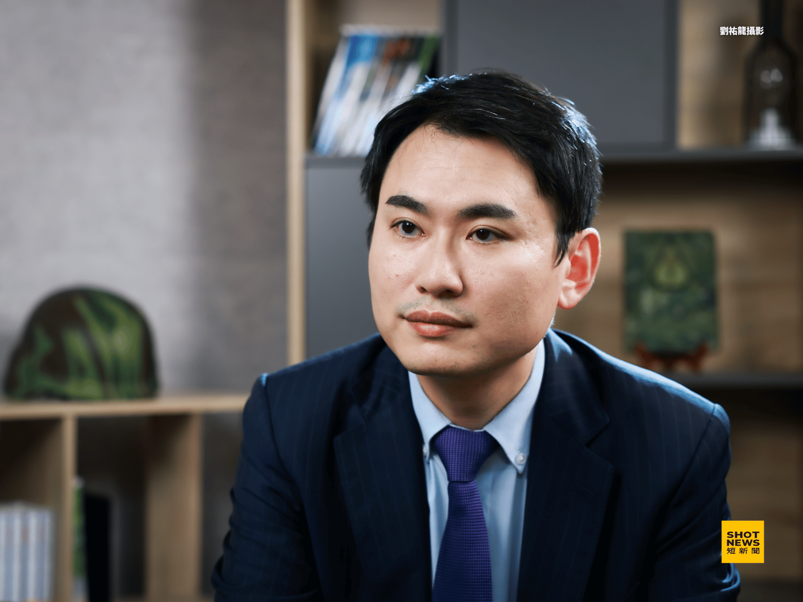 民進黨立法委員陳冠廷擔任外交國防委員會本會期召集委員,主責國防條例預算審查。(劉祐龍攝影)