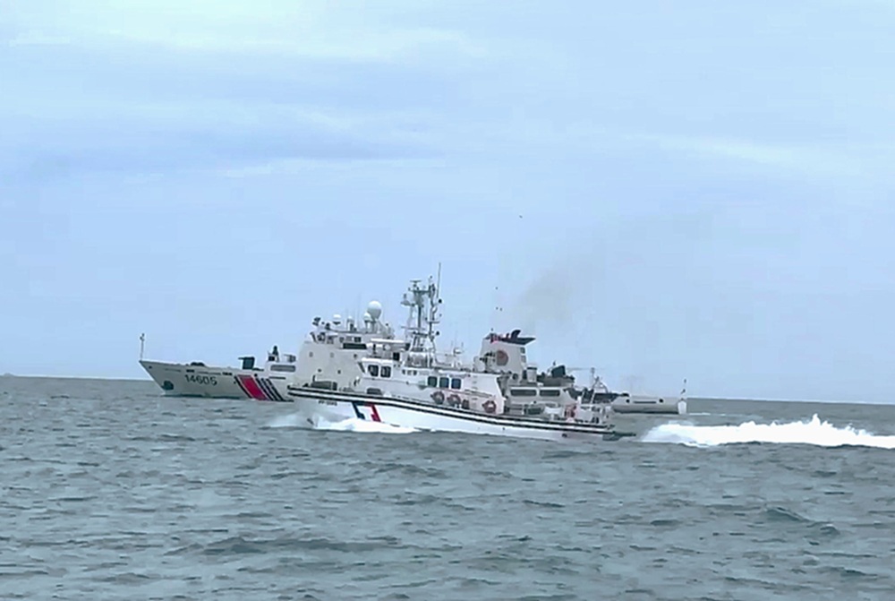 海巡署譴責騷擾行動 4中國海警船侵擾金門水域 216 cnews204260521a14