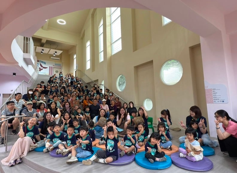 ▲金門「老幼書迷說故事」活動大合照。